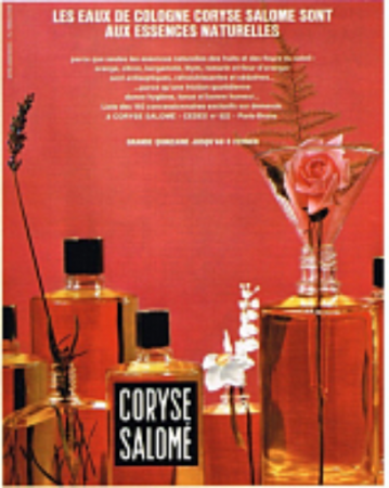 Coryse Salome Eau de Cologne lavande supérieure 70°