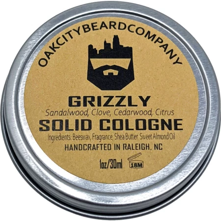 Oak City Beard Company Grizzly Solid Cologne