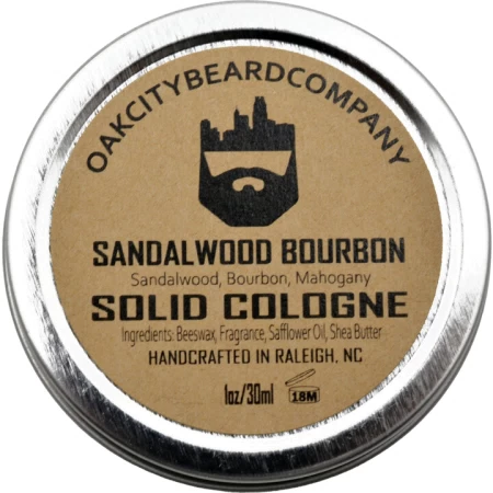 Oak City Beard Company Sandalwood Bourbon Solid Cologne