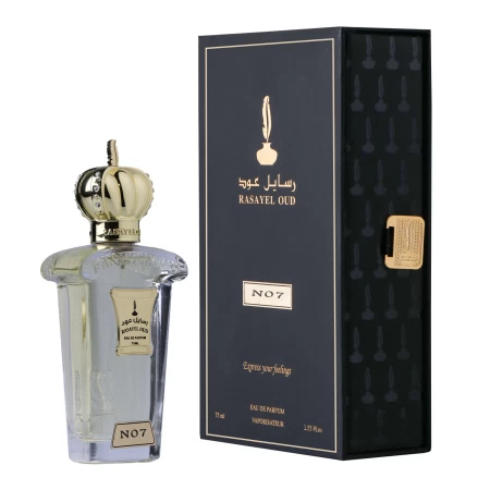 Fotografía del frasco  Rasayel Oud / رسايل عود