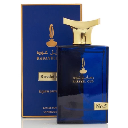 Fotografía del frasco  Rasayel Oud / رسايل عود