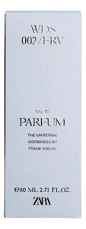 Bottle photo Zara WDS 002/FRV